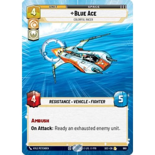 Blue Ace - Colorful Racer (Hyperspace Foil) (960)  Foil
