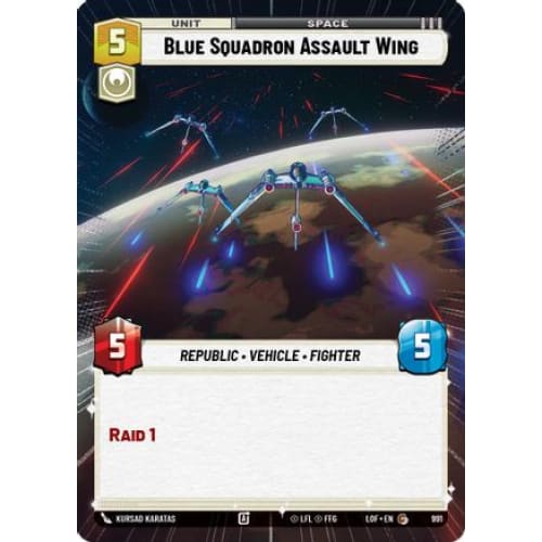 Blue Squadron Assault Wing (Hyperspace Foil) (991)  Foil