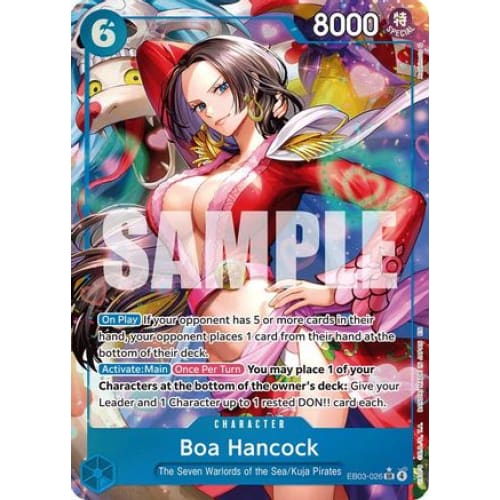 Boa Hancock (Alternate Art) EB03-026 SR Extra Booster: One Piece Heroines Edition  Foil