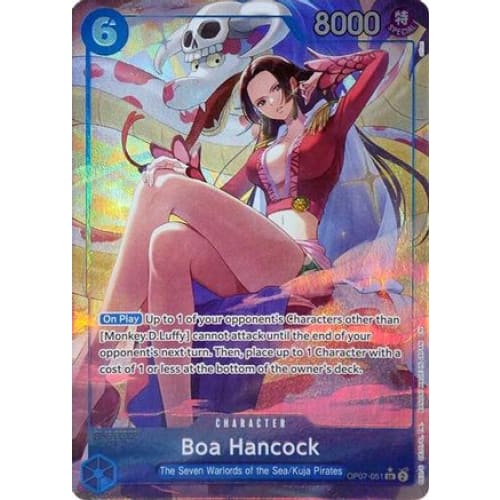 Boa Hancock (Seven Warlords of the Sea Binder Set) (Alternate Art) OP07-051 SR One Piece Promotion Cards  Foil