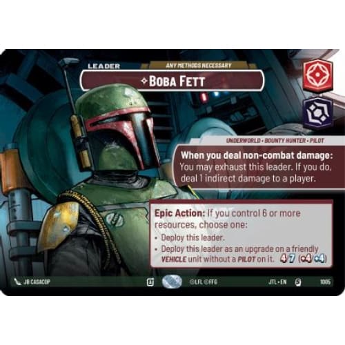 Boba Fett - Any Methods Necessary (Showcase) (1005)  Foil
