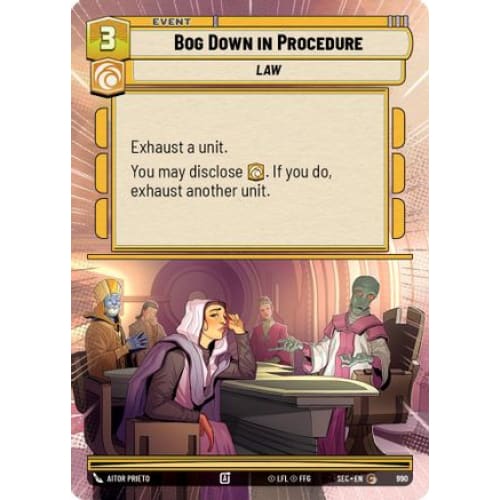 Bog Down in Procedure (Hyperspace Foil) (990)  Foil