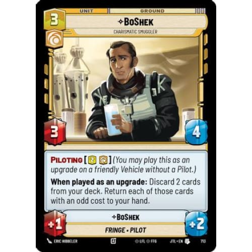 BoShek - Charismatic Smuggler (Foil) (713)  Foil