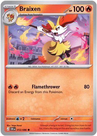 Braixen (12) Common