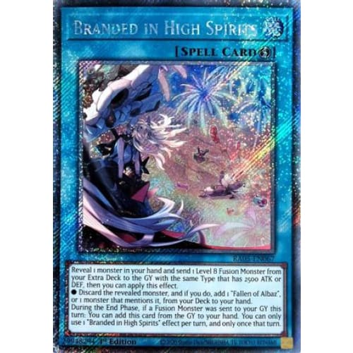 Branded in High Spirits (Platinum Secret Rare) - RA05-EN067 Platinum Secret Rare 1st Edition