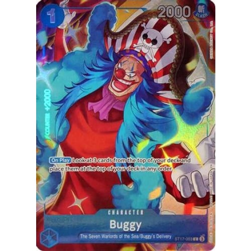 Buggy (Seven Warlords of the Sea Binder Set) ST17-003 C One Piece Promotion Cards  Foil