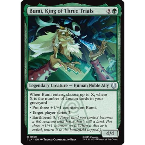 Bumi, King of Three Trials (TLA-169) Foil