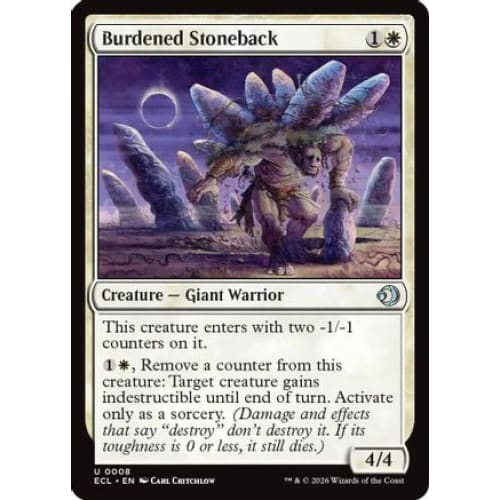 Burdened Stoneback (ECL-008) Foil