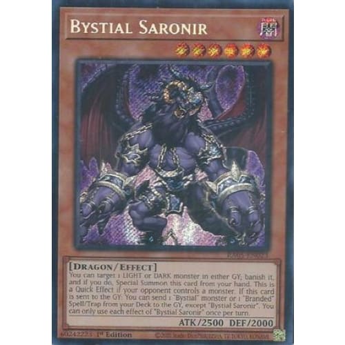 Bystial Saronir (Secret Rare) - RA05-EN023 Secret Rare 1st Edition