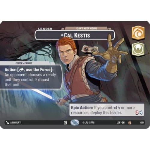 Cal Kestis - I Can't Keep Hiding (Showcase) (1019)  Foil
