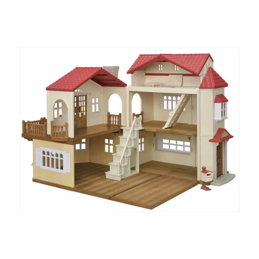 Calico Critters Red Roof Country Home Secret Attic Playroom