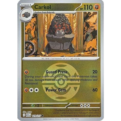 Carkol (Dusk Ball) (119) Common Reverse Holofoil