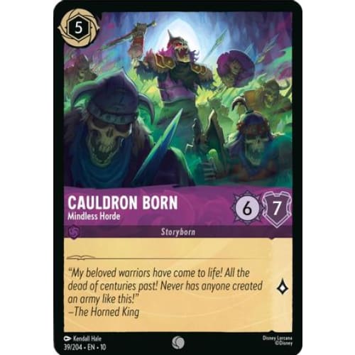 Cauldron Born - Mindless Horde (39/204) - Whispers in the Well Cold Foil
