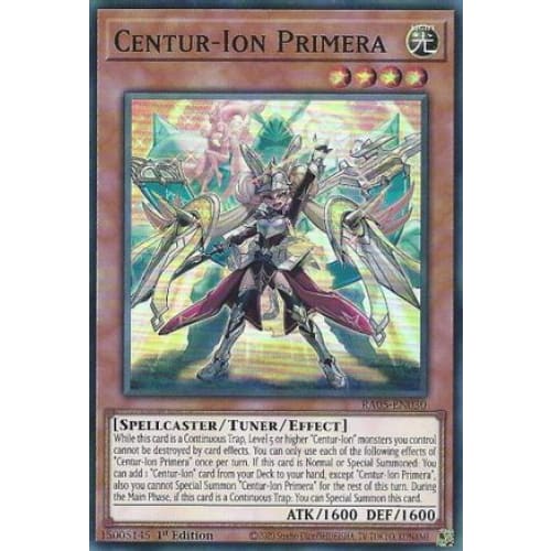 Centur-Ion Primera - RA05-EN030 Super Rare 1st Edition