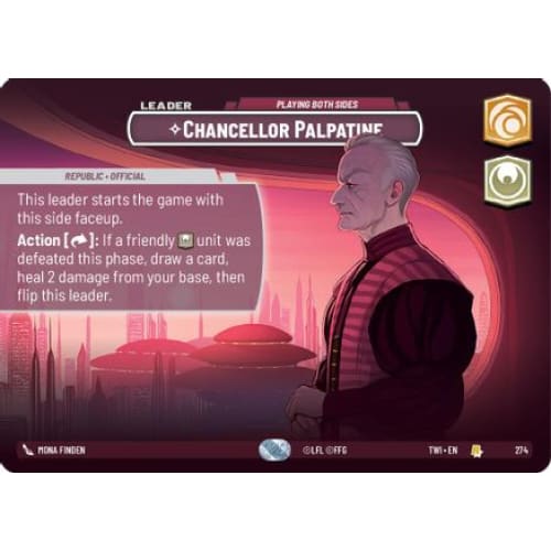 Chancellor Palpatine - Playing Both Sides (Showcase) (274)  Foil