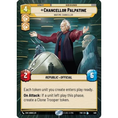 Chancellor Palpatine - Wartime Chancellor (Hyperspace) (468)  Foil