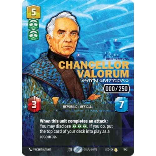 Chancellor Valorum - Civil Servant (Serialized) (1142)  Foil