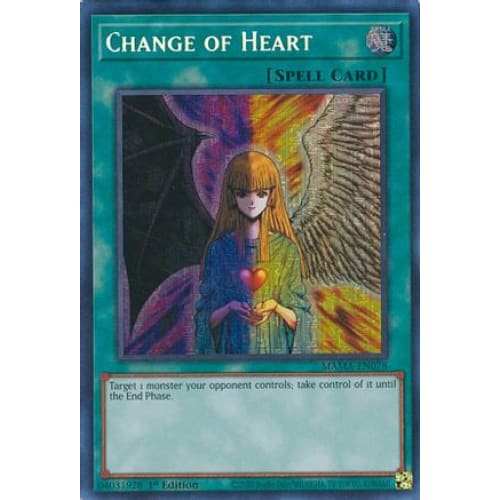 Change of Heart (Secret Pharaoh's Rare) - MAMA-EN078 Secret Pharaoh’s Rare 1st Edition