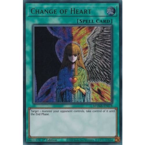 Change of Heart (Ultra Pharaoh's Rare) - MAMA-EN078 Ultra Pharaoh’s Rare 1st Edition