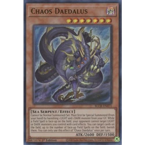 Chaos Daedalus - BLCR-EN071 Ultra Rare 1st Edition