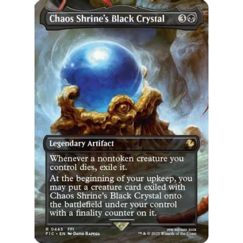 Chaos Shrine's Black Crystal (Borderless) (FIC-445) Foil