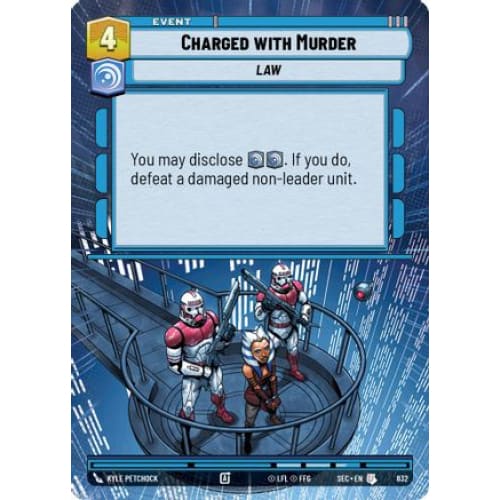 Charged with Murder (Hyperspace Foil) (832)  Foil