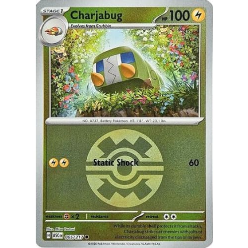 Charjabug (Quick Ball) (65) Common Reverse Holofoil