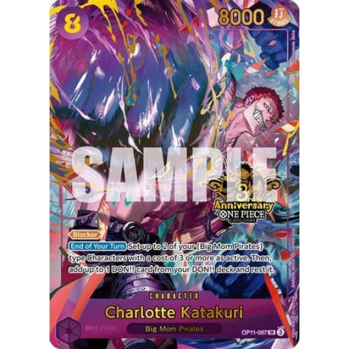Charlotte Katakuri (Japanese Version 3rd Anniversary Set) OP11-067 SR One Piece Promotion Cards  Foil