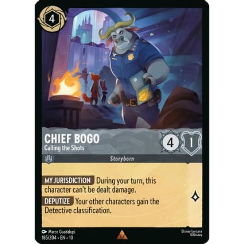Chief Bogo - Calling the Shots (185/204) - Whispers in the Well Cold Foil