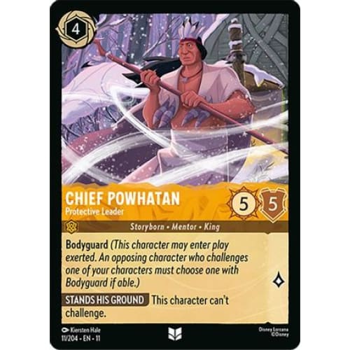 Chief Powhatan - Protective Leader (11/204) - Winterspell Cold Foil