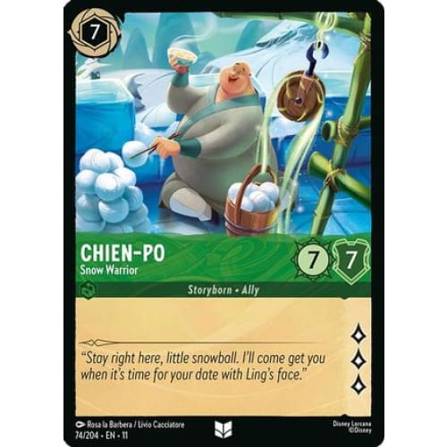 Chien-Po  - Snow Warrior (74/204) - Winterspell Cold Foil