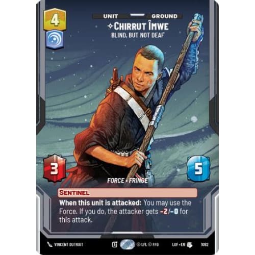Chirrut Imwe - Blind, but not Deaf (Prestige Foil) (1092)  Foil