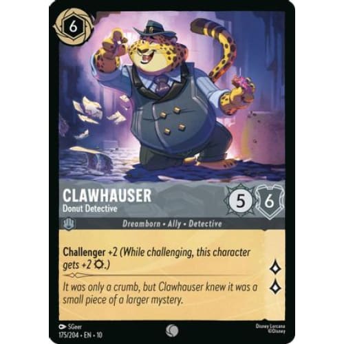 Clawhauser - Donut Detective (175/204) - Whispers in the Well Cold Foil