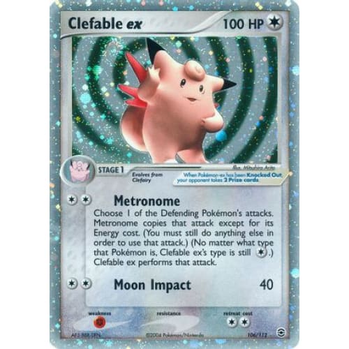 Clefable ex (106) Ultra Rare