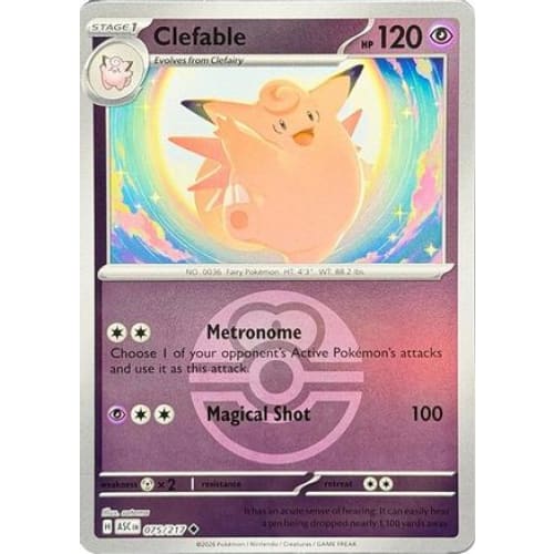 Clefable (Love Ball) (75) Uncommon Reverse Holofoil