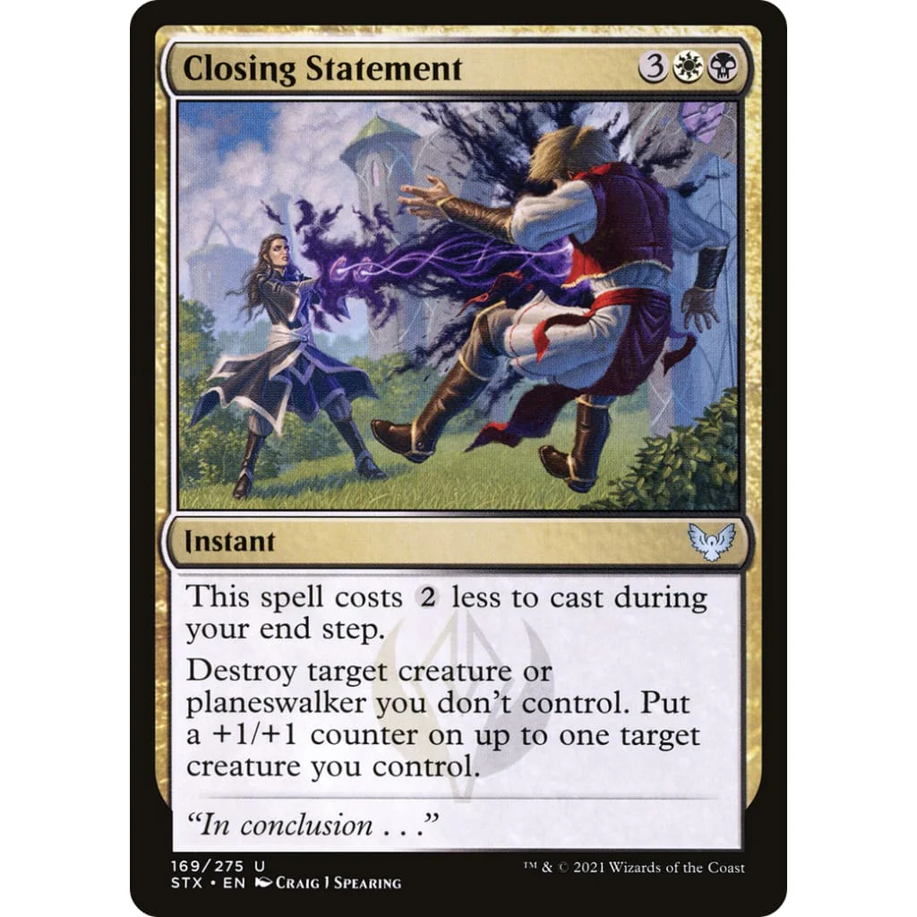 Closing Statement (STX-169)