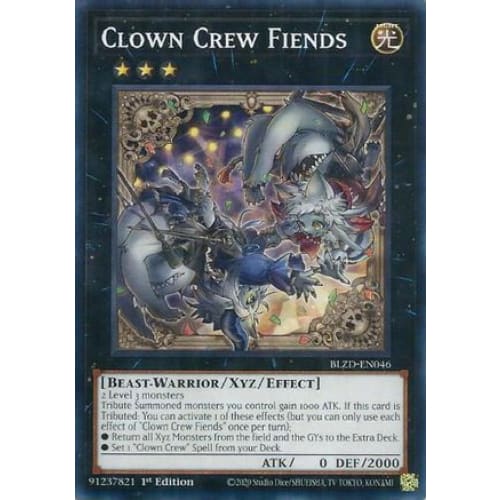 Clown Crew Fiends - BLZD-EN046 Common / Short Print 1st Edition