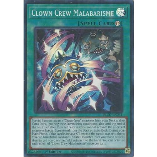 Clown Crew Malabarisme - BLZD-EN061 Super Rare 1st Edition