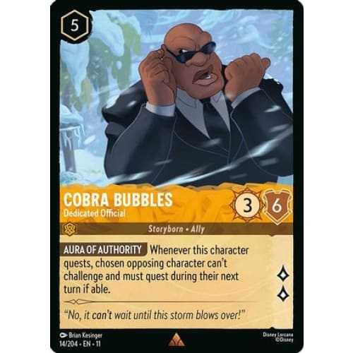 Cobra Bubbles - Dedicated Official (14/204) - Winterspell