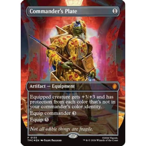 Commander's Plate (Borderless) (TMC-135) Foil