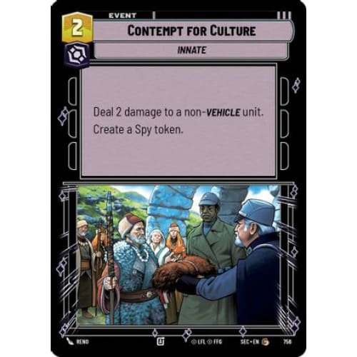 Contempt for Culture (Foil) (756)  Foil
