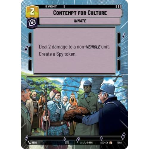 Contempt for Culture (Hyperspace Foil) (1002)  Foil