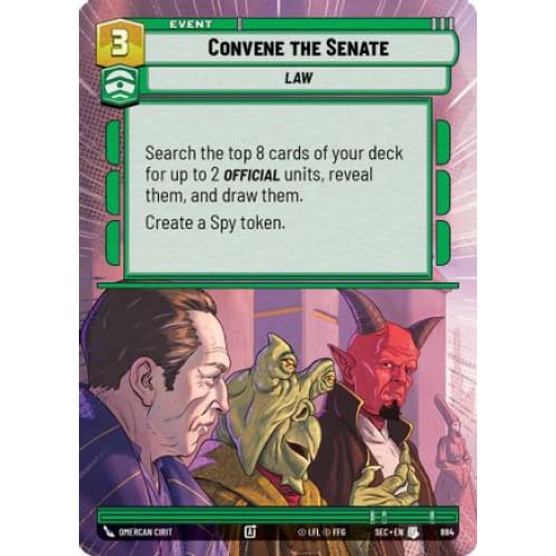 Convene the Senate (Hyperspace Foil) (884)  Foil