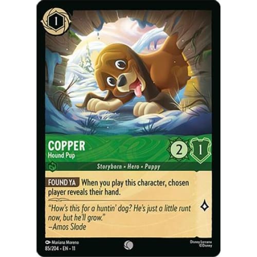 Copper - Hound Pup (85/204) - Winterspell Cold Foil