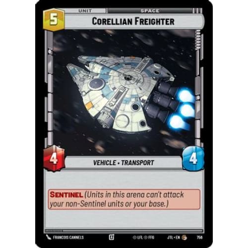 Corellian Freighter (Foil) (756)  Foil