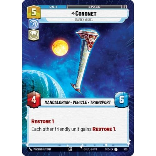 Coronet - Stately Vessel (Hyperspace Foil) (803)  Foil
