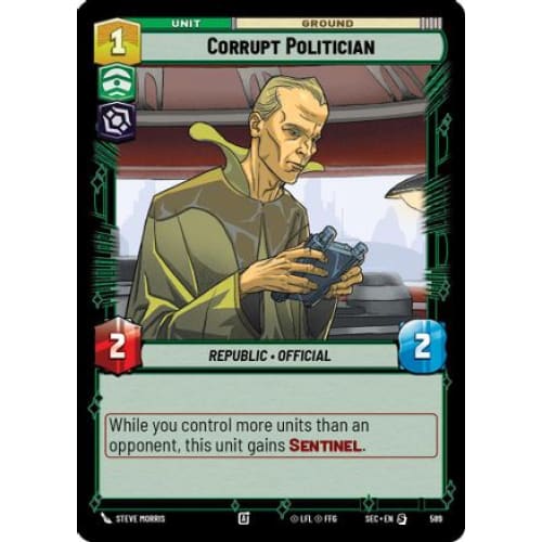 Corrupt Politician (Foil) (589)  Foil