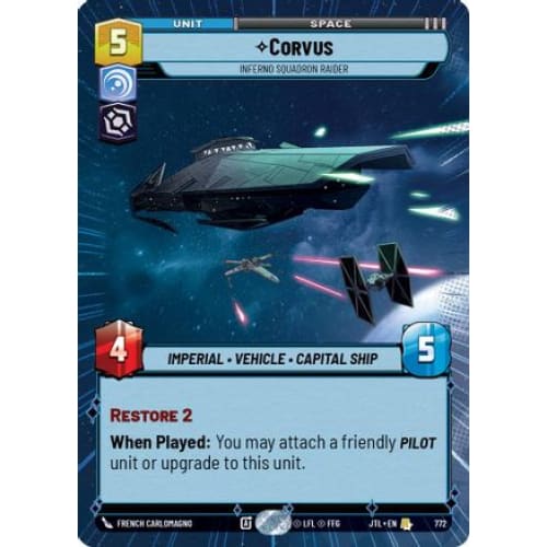 Corvus - Inferno Squadron Raider (Hyperspace Foil) (772)  Foil
