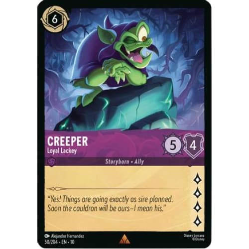 Creeper - Loyal Lackey (50/204) - Whispers in the Well Cold Foil