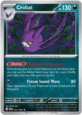 Crobat - 051/086 (51) Rare Classic Holofoil